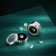 thumbnail image 5 of 2 cajas de regalo de joyería de aleación de platino con cojín de terciopelo y ventana de vidrio transparente de 1,3 x 0,6 pulgadas para exhibir piedras preciosas pequeñas y almacenar diamantes., 5 of 6