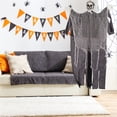 thumbnail image 4 of Michellecmm  Halloween Hanging Skeleton Movable Joints Skull Statue Props Decor, 4 of 9