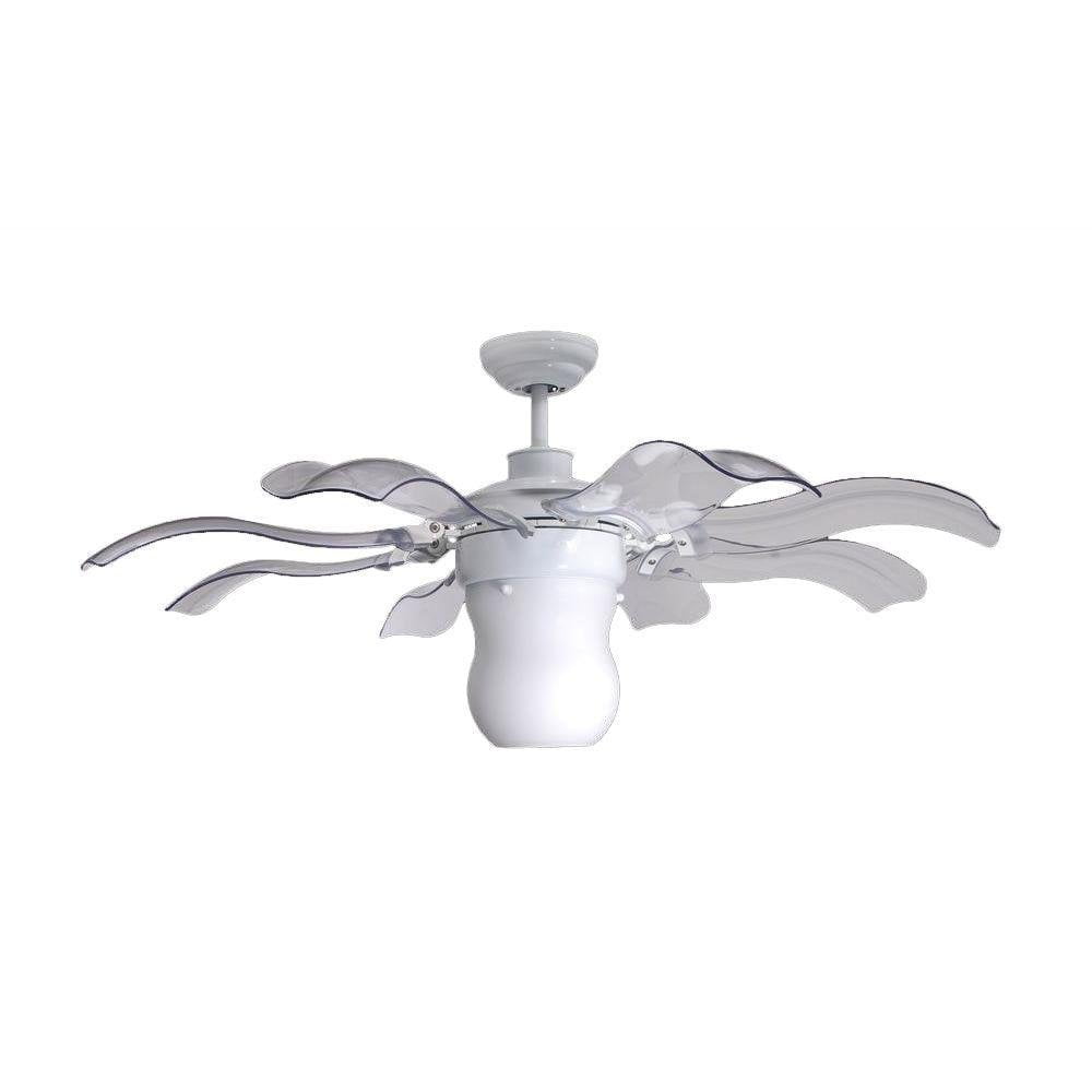Vento Fiore 42 In White Retractable Ceiling Fan By White Retractable Ceiling Fan By Vento