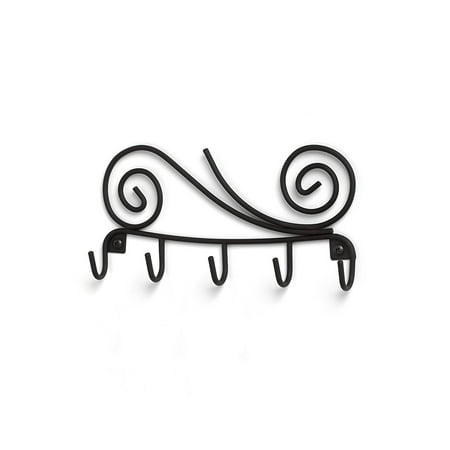 scroll wall hook key rack black perfect for hanging keys jewelry