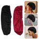 thumbnail image 5 of 2 piezas prácticas de satén nightcaps para el cuidado del cabello sombreros para dormir para mujeres gorros de ducha, 5 of 5