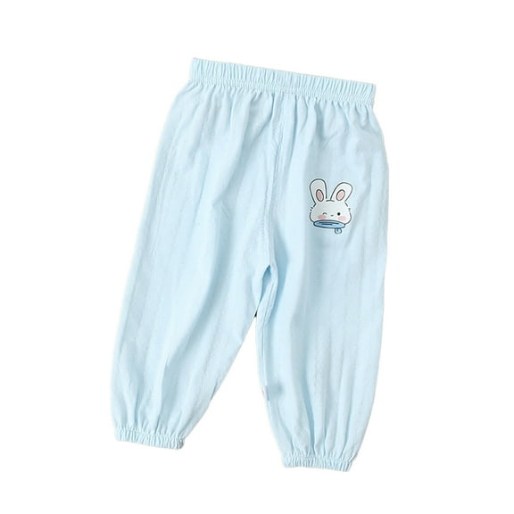 Chenyin Infant Toddler Girls Summer Pants Baby Anti-Mosquito Trousers Loose Lantern Pants Girls Cotton Bloomers Pants for 6 Months-5 Years
