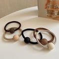 thumbnail image 3 of HLONK 15PCS Vintage Frosted Hair Ropes Set - Soft  High Elastic  Versatile Ponytail Hair Scrunchies for Casual Styling - Gentle on Hair  Easy to Use  and Comfortable to Wear, 3 of 6