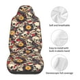 thumbnail image 5 of Pofeuu rock Skull record artist Print Automotive Car Seat Covers Flat Cloth Full Set Seat Covers,Car Seat Covers front seats for Cars Trucks and SUVs(Two packs), 5 of 7