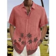 thumbnail image 2 of Summer Shirt For Men Hawaii Shirts Oversized Short-sleeved Tops Men's Camisas Masculinos Original Spring New Fashion Clothing Xl, 2 of 6