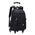 thumbnail image 4 of Mochila con ruedas para ordenador portátil, con correas ajustables, mochila con ruedas para portátil, maleta con ruedas para pasar la noche o hacer 6 ruedas verde, 4 of 8