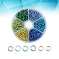 thumbnail image 4 of 6mm 1080pcs Aluminum Open Jump Ring Split Rings for DIY Jewelry Making Finding Handicraft Accessories Connector(Mixed Color), 4 of 6