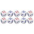 thumbnail image 4 of Dados de juego estándar, 10 piezas Dados de juego de dados de 6 caras Dados estándar multifuncionales, 4 of 12