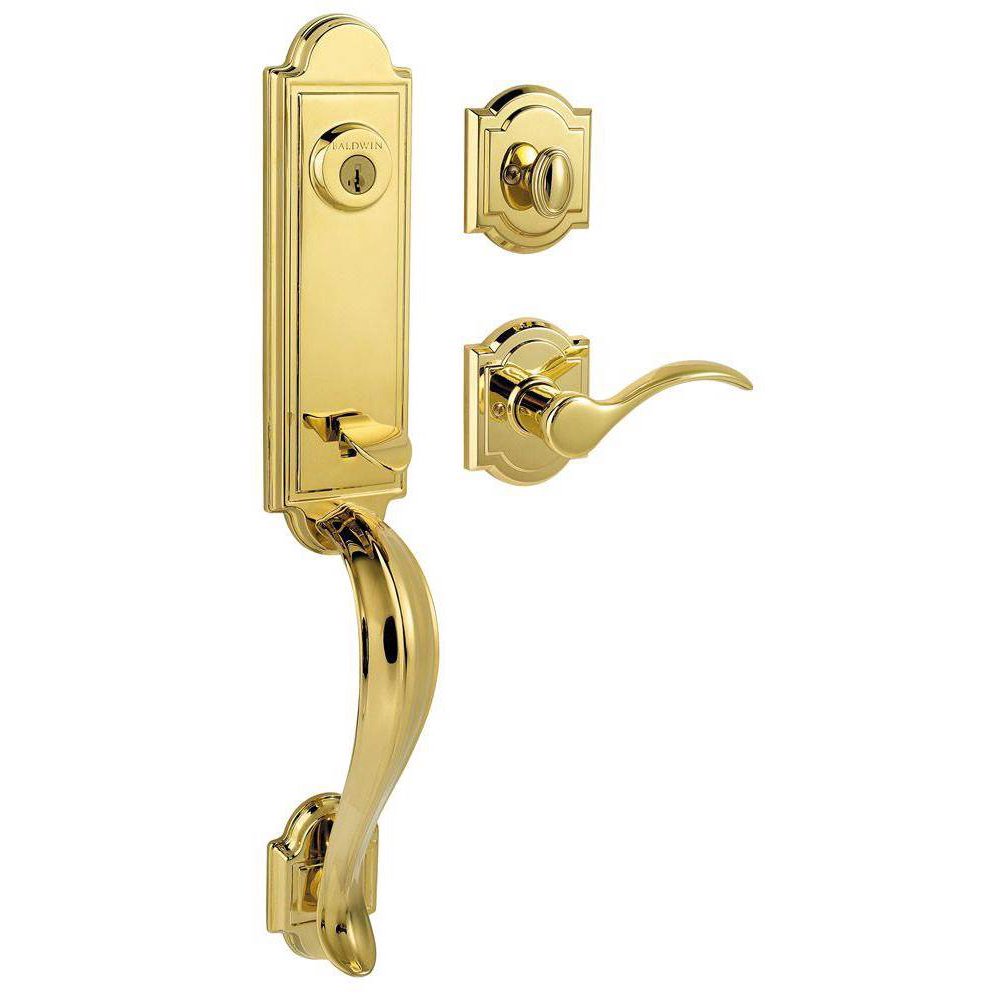 Prestige Single Cylinder Avendale Polished Brass Handleset with Tobin