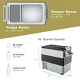 STAKOL 53 Quarts Portable Electric Car Cooler, Travel Freezer