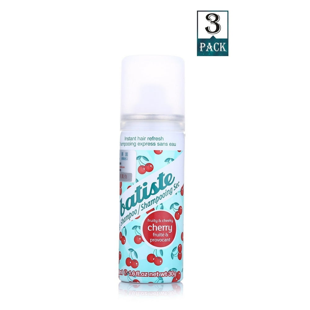 Batiste 1.6 fl oz Dry Shampoo by Batiste Travel Size Cherry (Pack of 3