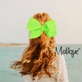 thumbnail image 3 of Motique Accessories 8 Inch Grosgrain Bow for Women and Girls (Neon Green), 3 of 4