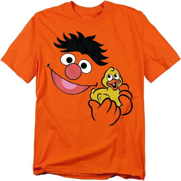 Sesame Street T-Shirt Ernie Holding Rubber Duckie Unisex Graphic Tee for Men & Women