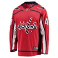 thumbnail image 2 of Men's Fanatics Logan Thompson Red Washington Capitals Home Premier Breakaway Player Jersey, 2 of 3