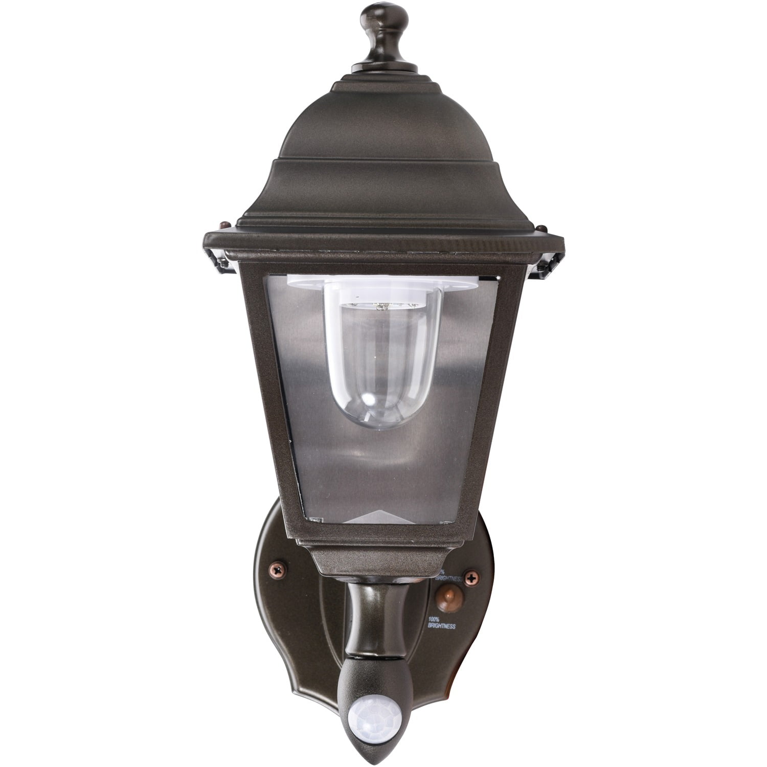 Compact 20-Watt Bronze Integrated LED Outdoor Wall Lantern Sconce by Bel Air L. 