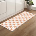 thumbnail image 5 of Kitchen Rugs and Mats Set of 2 Summer Orange Starfish Texture White Kitchen Sink Mat,Non-Slip Area Runner Rug,Washable Floor Mat for Home Dining Room Office 18"x30"+18"x48", 5 of 6