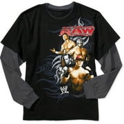 WWE - Boys' RAW Cast Mock-Layer Tee