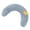 Blue, variant on Dog Plush Toy U Shaped Stuffed Puppy Neck Pillow Sleep Aid Chew Toy for Small Dogs & Cats Upper Spine & Calming Support