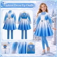 thumbnail image 4 of Descendant4 Halloween Costume Red and Chloe Princess Dress Movie Character Role Play Halloween Cosplay Dress Up Outfits Set for Carnival,Size 120, 4 of 9