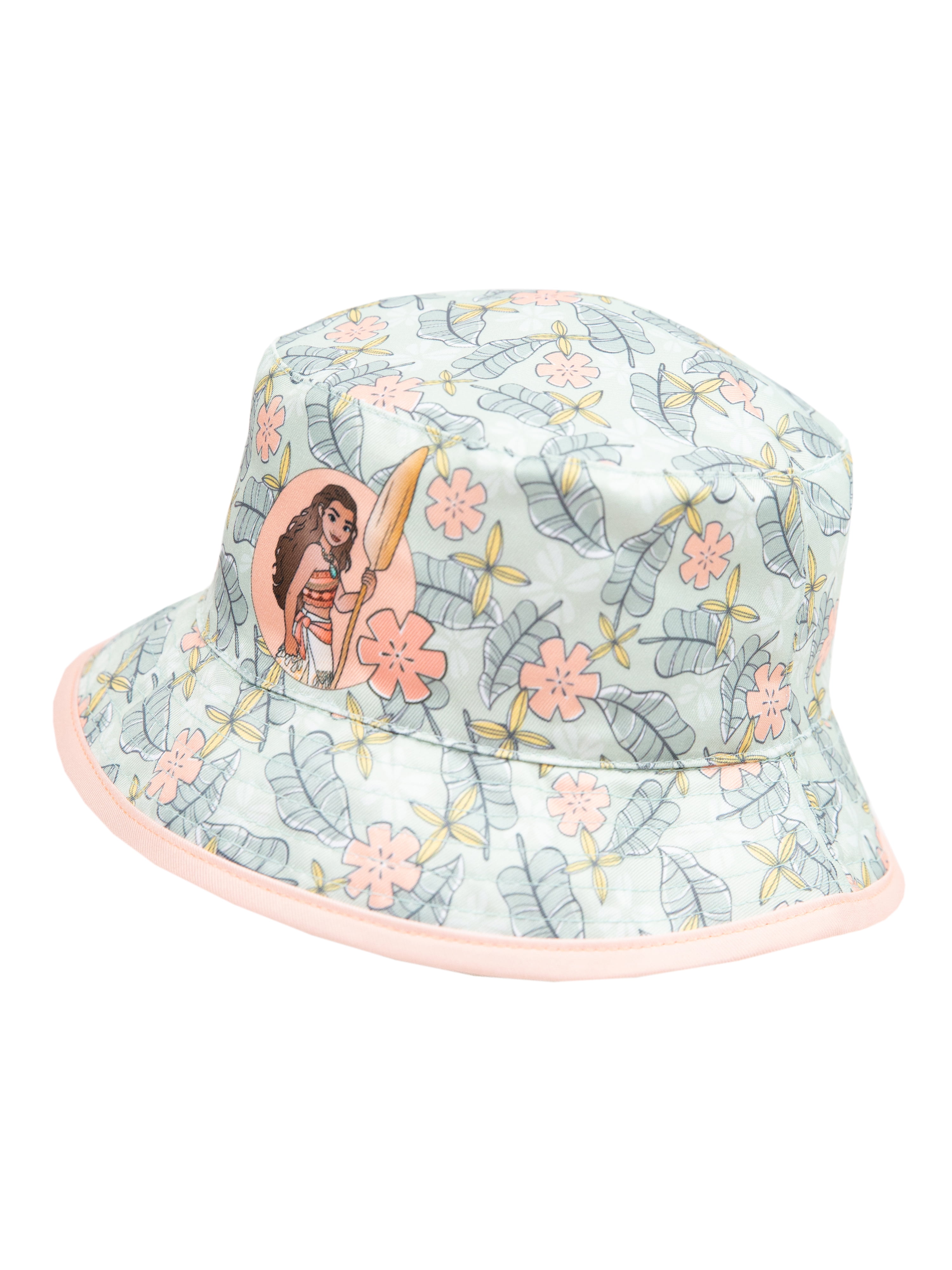 Disney Brand Moana Toddler Girls Reversible Pink Bucket Style Swim Hat