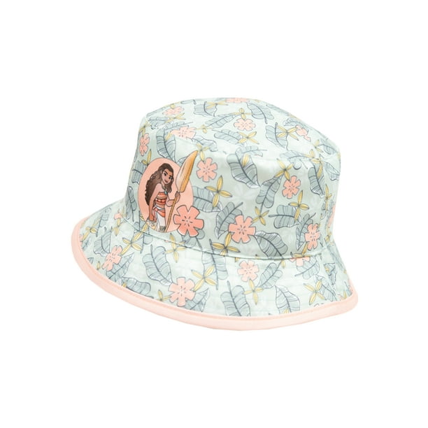 Disney Brand Moana Toddler Girls Reversible Pink Bucket Style Swim Hat ...