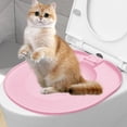 thumbnail image 5 of Cat Toilet Training Kit, Reusable Toilet Seat Training System for Cats,Portable Litter Box Transition Trainer, Easy Clean Potty Training Aid for Indoor Cats(RL Pink 1 PCS), 5 of 6