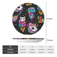 thumbnail image 2 of Zufioo Cat Icecream Print Bone China Decorative Plate, Ceramic Dinner Plate with Stand Ceramic Decoration Homewares-10in, 2 of 6