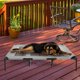 thumbnail image 4 of Cama elevada portátil para perros 48 x 35.5 pulgadas con pies antideslizantes para mascotas hasta 100 libras gris, 4 of 6