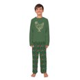 thumbnail image 4 of Christmas Lights Chicken Pajamas For Family And Dog, Green Matching Chicken Holiday PJs, Plus Sizes, With Pockets, 4 of 7