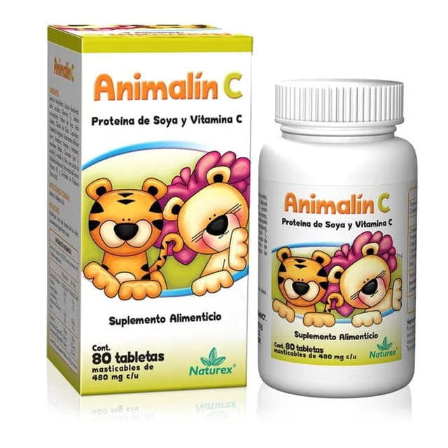 ANIMALIN C (VITAMINA C) TAB MASTIC 480 MG C/80