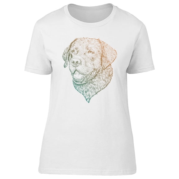 Labrador Sketch Style T-Shirt Men -Image by Shutterstock, Male Small