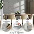 thumbnail image 4 of Waterproof Plastic Marble Tile,12pcs Self Adhesive Marble Tile for Wall,QZS Waterproof Shower Wall Panels,Back Splash Stick on Sheets,Gray, 4 of 6