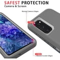 thumbnail image 3 of for Samsung Galaxy S20 FE Case,Shockproof Dropproof S20 FE 5G Phone Case,Heavy Duty Protective for Galaxy S20 FE Case 6.5 Inch (Gray/White), 3 of 14