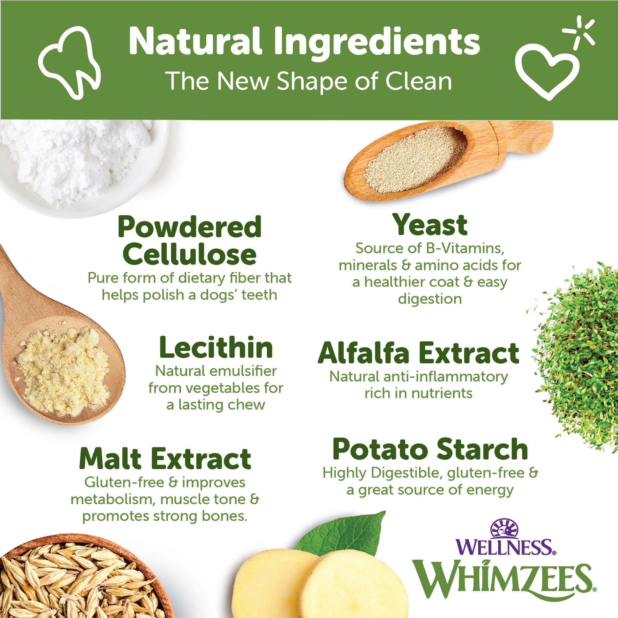Wellness WHIMZEES Value Pack Natural Dog Dental Treat, Chews, Freshens Breath, Large Size, 50.9 oz Box, 24 Count