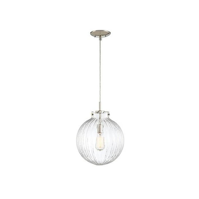 Meridian M70068PN 1 Lumière Mini Pendentif - Nickel Poli