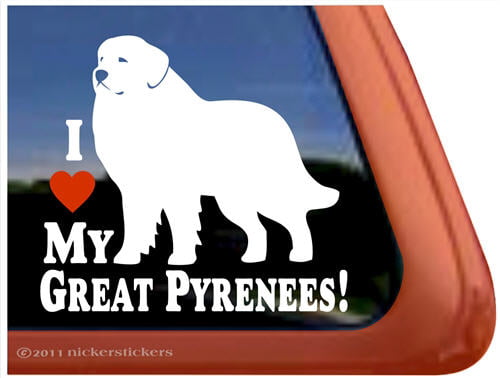 Great Pyrenees Decal Dog Bone Decal Personalized Dog Sticker Dog Treats Decal Personalized Great Pyrenees Decal Dog Name Decal