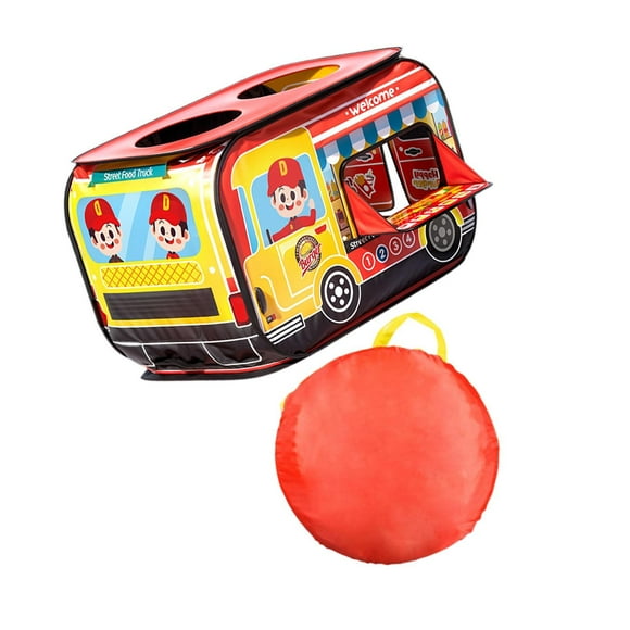 TISHITA Kids Play Tent Kids Gifts Burger Cart for Outdoor Indoor Playground Toddlers
