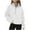White, variant on AherBiu Womens Sweatshirts Fleece 1/4 Zip up Long Sleeve Tops Fall Winter Trendy Casual Thermal Pullover