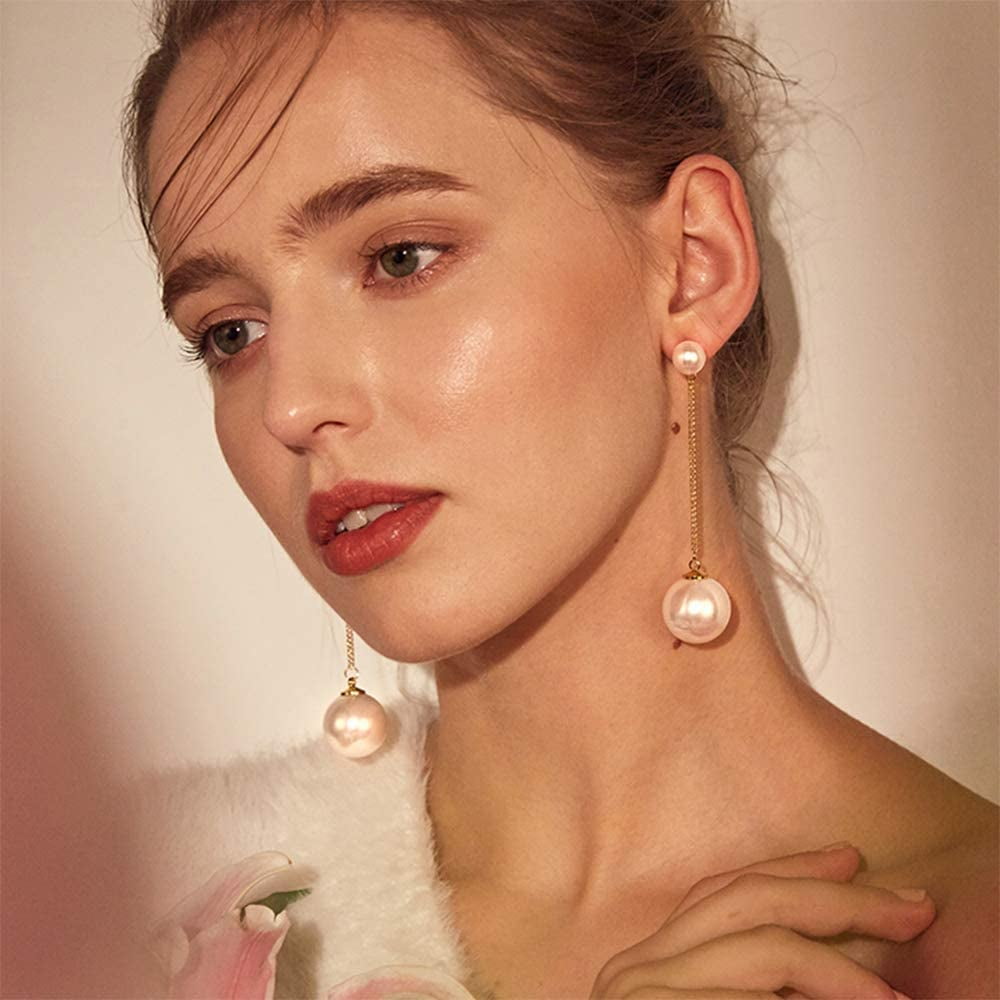 Unique wedding jewelry - Pearl bridal earrings - Pearl cluster drop earrings  - Style #2307 | Twigs & Honey ®, LLC