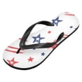 thumbnail image 2 of Unisex Comfort Flip Flops Summer Thong Sandals Non Slip Soles Flip Flop for Beach, Pool, and Daily Wear Pattern Of Stars and Stripes S, 2 of 8