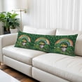 thumbnail image 2 of Gnomes St. Patrick's Day Body Pillow Covers 20"x54", Green Lucky Clovers Rainbow Soft Brushed Microfiber Breathable Throw Pillow Covers, Decorative Pillowcase with Zipper for Couch Sofa Bedroom, 2 of 9
