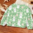 thumbnail image 5 of ITSAME Sweatshirts for Girls, Loose Fit Easter Bunny Print Round Neck Kids Fashion Casual Tops Multicolor 3-4T, 5 of 6