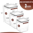 thumbnail image 2 of Recipientes de almacenamiento de alimentos Skroam, tamaño grande, paquete de 10 con tapas, 220 oz, 2 of 7