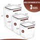thumbnail image 2 of Recipientes de almacenamiento de alimentos Skroam, tamaño grande, paquete de 10 con tapas, 220 oz, 2 of 7