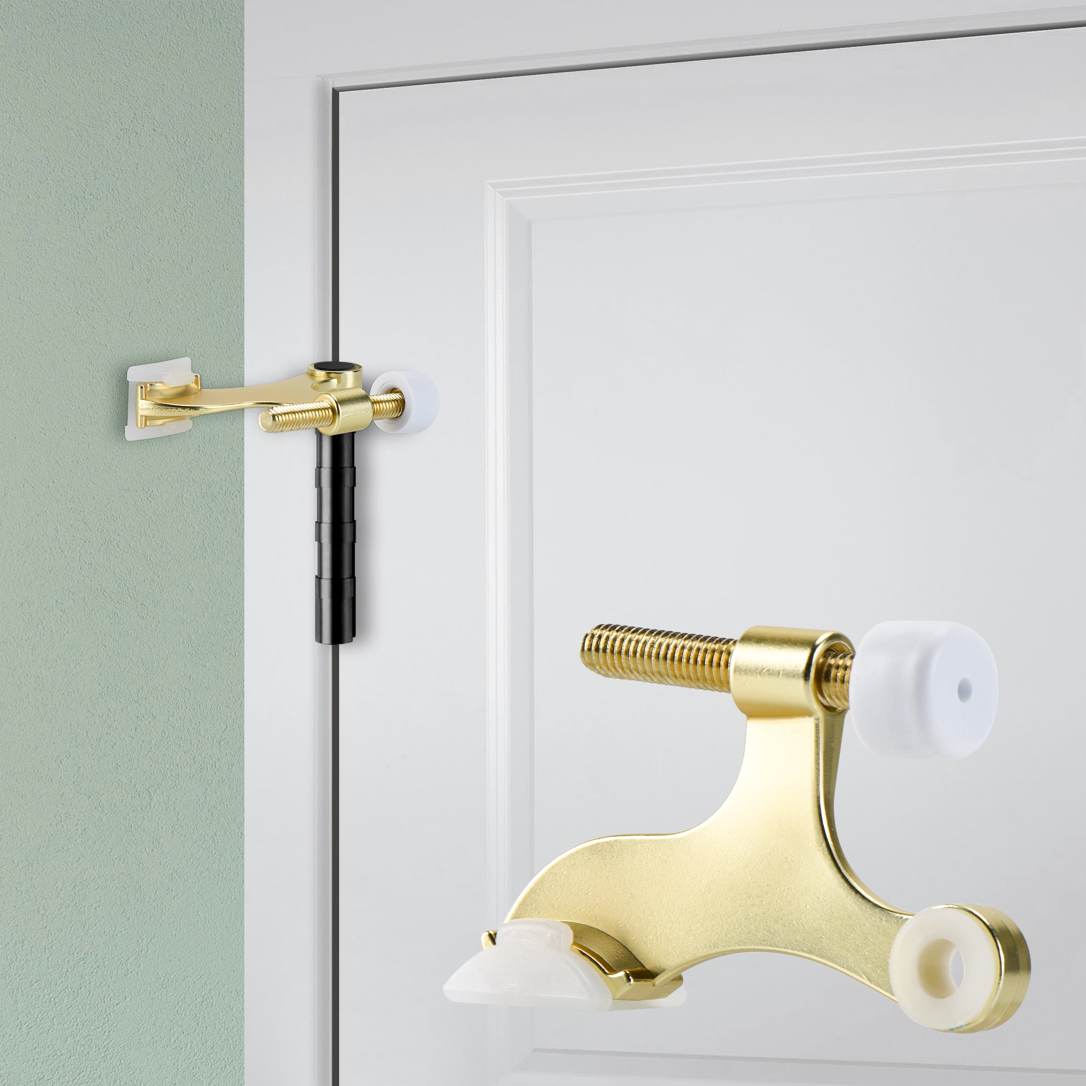 (4 pack) Hyper Tough Brass Hinge Pin Door Stop