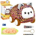 thumbnail image 2 of Rhinestone Keychain Cute 5D DIY Rhinestone Sliding Car Handmade Rhinestone Pendant Decorative Bag Wallet Cellphone Hanging Ornament for 6+ Years, 2 of 9