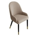 thumbnail image 2 of Housse de Chaise de Salle à Manger Demi-Circulaire en Velours, 2 of 8