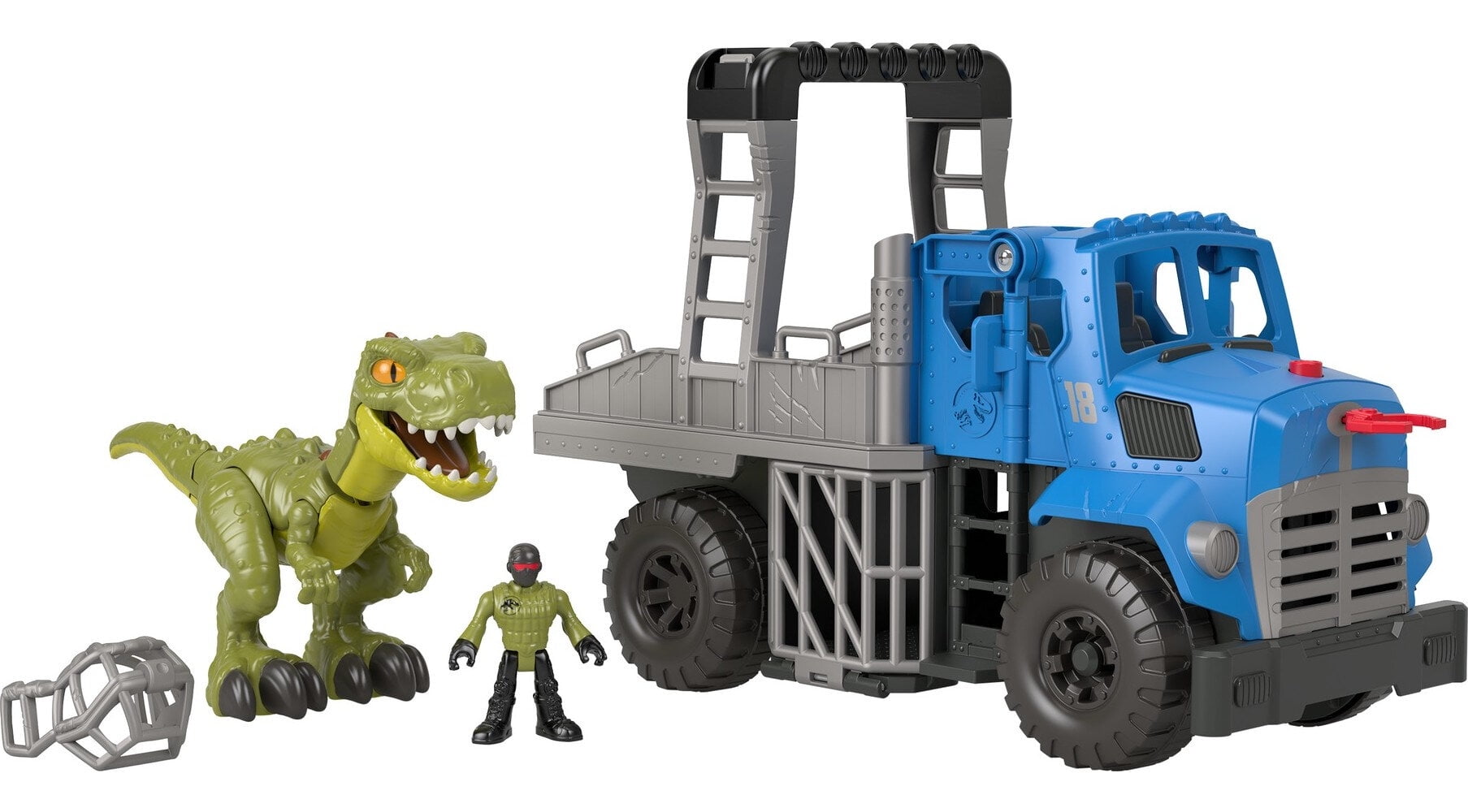 Imaginext Jurassic World Dominion Break Out Dinosaur Hauler Vehicle Set