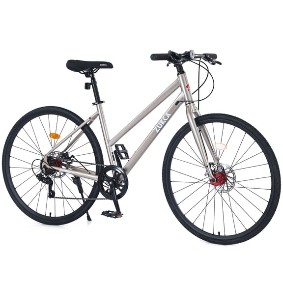 Mountain Bikes 7 Speed Hybrid bike Disc Brake 700C Road Bike For men women's City Bicycle,Hybrid Bikes