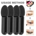 Minkissy 100PCS Eye Shadow SE33 Applicators Eyeshadow Brushes Short Sponge Eyeshadow Applicator